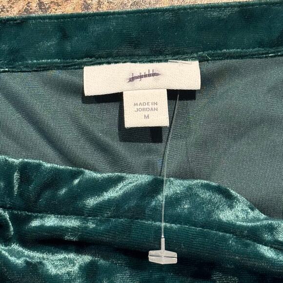 NWOT J Jill Tank Top Velvet Whimsigoth Witchy Fairy Grunge Goblin Green Medium - Picture 3 of 6